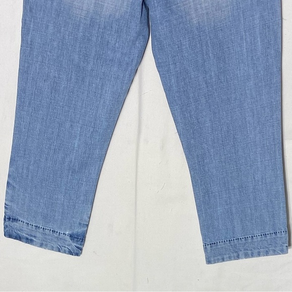 5/$25 Vintage Tommy Hilfiger Denim Light Wash Resa Capri Ragged Aged Wash 28 - Picture 10 of 13